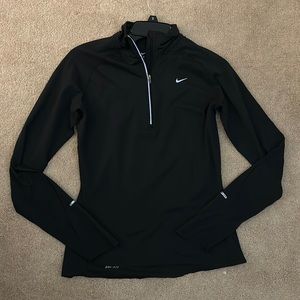 Black Nike Dri-fit Quarter Zip